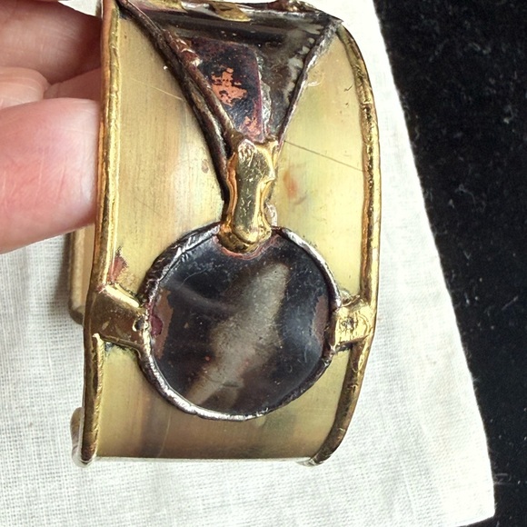 Vintage modernist/brutalist bracelet. Artisan made. Very unique. EUC - Picture 7 of 12